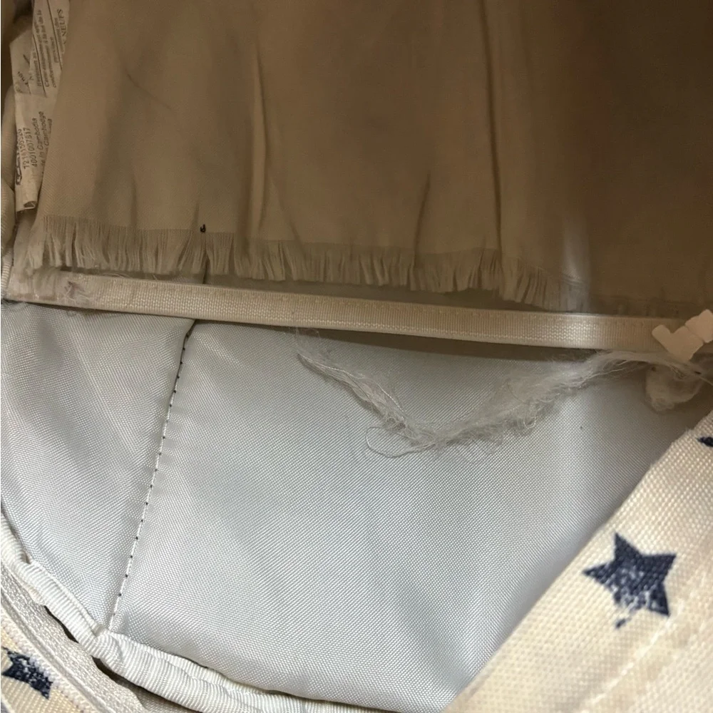 Star Patterned Trans Jansport Backpack - Cream and Brown